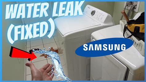 samsung washer leaking from bottom|5 Reasons Why Samsung Washer is Leaking from the。